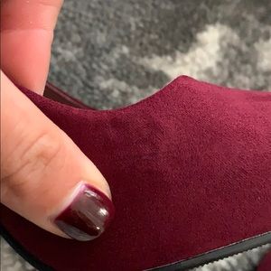 Forever 21 Shoes - Forever 21 Burgundy Wine Faux Suede Heels 8.5 Forever 21 Shoes - Forever 21 Burgundy Wine Faux Suede Heels 8.5